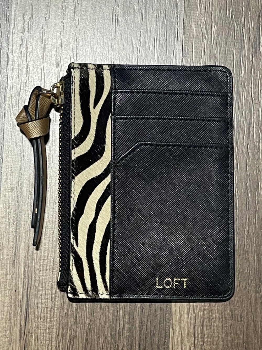 LOFT Zebra Card Holder Wallet